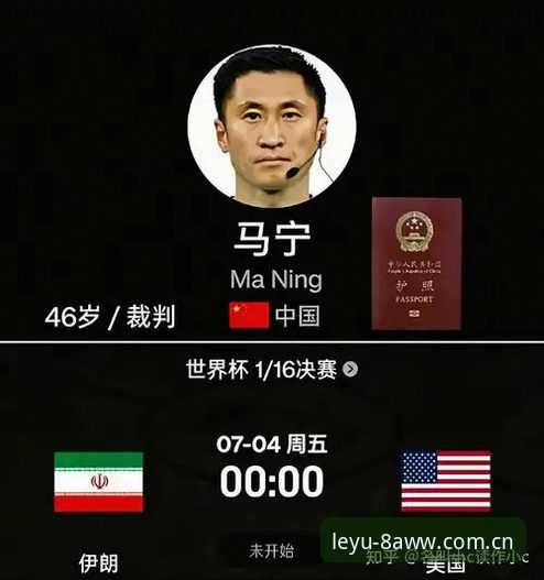 马宁世界杯执裁前谈裁判与球迷关系，乐鱼体育平台独家视角记录“冷思考”